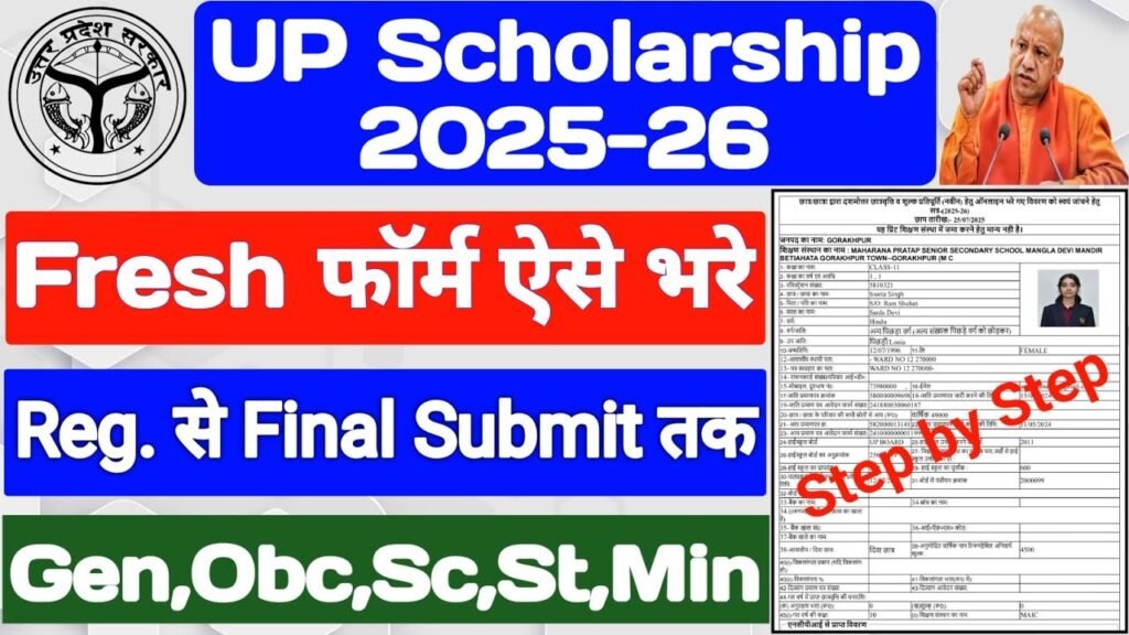 UP Scholarship 2025-26, Pre & Post Matric